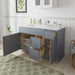 48" Plywood Bathroom Vanity Cabinet without Top - 3 Drawers & 2 Doors - HomeBeyond