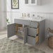 48" Plywood Bathroom Vanity Cabinet without Top - 3 Drawers & 2 Doors - HomeBeyond