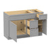 48" Plywood Bathroom Vanity Cabinet without Top - 3 Drawers & 2 Doors - HomeBeyond