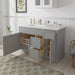 48" Plywood Bathroom Vanity Cabinet without Top - 3 Drawers & 2 Doors - HomeBeyond
