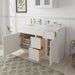 48" Plywood Bathroom Vanity Cabinet without Top - 3 Drawers & 2 Doors - HomeBeyond