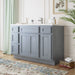 48" Plywood Bathroom Vanity Cabinet without Top - 4 Drawers & 3 Doors - HomeBeyond