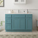48" Plywood Bathroom Vanity Cabinet without Top - 4 Drawers & 3 Doors - HomeBeyond