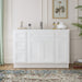 48" Plywood Bathroom Vanity Cabinet without Top - 4 Drawers & 3 Doors - HomeBeyond