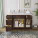 48" Plywood Bathroom Vanity Cabinet without Top - 4 Drawers & 3 Doors - HomeBeyond