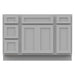 48" Plywood Bathroom Vanity Cabinet without Top - 4 Drawers & 3 Doors - HomeBeyond
