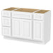 48" Plywood Bathroom Vanity Cabinet without Top - 4 Drawers & 3 Doors - HomeBeyond