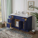 48" Plywood Bathroom Vanity Cabinet without Top - 4 Drawers & 3 Doors - HomeBeyond