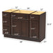 48" Plywood Bathroom Vanity Cabinet without Top - 4 Drawers & 3 Doors - HomeBeyond