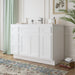 48" Plywood Bathroom Vanity Cabinet without Top - 4 Drawers & 3 Doors - HomeBeyond