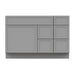 48" Plywood Bathroom Vanity Cabinet without Top - 5 Drawers & 1 Door - HomeBeyond