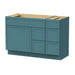 48" Plywood Bathroom Vanity Cabinet without Top - 5 Drawers & 1 Door - HomeBeyond