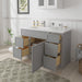 48" Plywood Bathroom Vanity Cabinet without Top - 5 Drawers & 1 Door - HomeBeyond