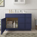 48" Plywood Bathroom Vanity Cabinet without Top - 5 Drawers & 1 Door - HomeBeyond