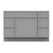 48" Plywood Bathroom Vanity Cabinet without Top - 5 Drawers & 1 Door - HomeBeyond