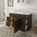48" Plywood Bathroom Vanity Cabinet without Top - 5 Drawers & 1 Door - HomeBeyond