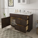 48" Plywood Bathroom Vanity Cabinet without Top - 5 Drawers & 1 Door - HomeBeyond