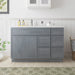 48" Plywood Bathroom Vanity Cabinet without Top - 5 Drawers & 1 Door - HomeBeyond