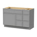 48" Plywood Bathroom Vanity Cabinet without Top - 5 Drawers & 1 Door - HomeBeyond