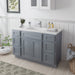 48" Plywood Bathroom Vanity Cabinet without Top - 6 Drawers & 2 Doors - HomeBeyond