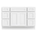 48" Plywood Bathroom Vanity Cabinet without Top - 6 Drawers & 2 Doors - HomeBeyond