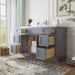 48" Plywood Bathroom Vanity Cabinet without Top - 6 Drawers & 2 Doors - HomeBeyond