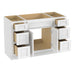 48" Plywood Bathroom Vanity Cabinet without Top - 6 Drawers & 2 Doors - HomeBeyond