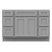 48" Plywood Bathroom Vanity Cabinet without Top - 6 Drawers & 2 Doors - HomeBeyond