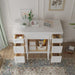 48" Plywood Bathroom Vanity Cabinet without Top - 6 Drawers & 2 Doors - HomeBeyond