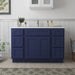 48" Plywood Bathroom Vanity Cabinet without Top - 6 Drawers & 2 Doors - HomeBeyond