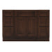 48" Plywood Bathroom Vanity Cabinet without Top - 6 Drawers & 2 Doors - HomeBeyond
