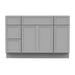 48" Polywood Bathroom Vanity Cabinet without Top - 4 Drawers & 3 Doors - HomeBeyond