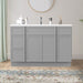 48" Polywood Bathroom Vanity Cabinet without Top - 4 Drawers & 3 Doors - HomeBeyond
