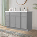 48" Polywood Bathroom Vanity Cabinet without Top - 4 Drawers & 3 Doors - HomeBeyond