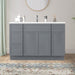48" Polywood Bathroom Vanity Cabinet without Top - 4 Drawers & 3 Doors - HomeBeyond