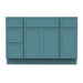 48" Polywood Bathroom Vanity Cabinet without Top - 4 Drawers & 3 Doors - HomeBeyond