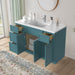 48" Polywood Bathroom Vanity Cabinet without Top - 4 Drawers & 3 Doors - HomeBeyond