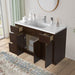 48" Polywood Bathroom Vanity Cabinet without Top - 4 Drawers & 3 Doors - HomeBeyond