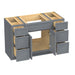 48" Polywood Bathroom Vanity Cabinet without Top - 6 Drawers & 3 Doors - HomeBeyond