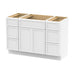 48" Polywood Bathroom Vanity Cabinet without Top - 6 Drawers & 3 Doors - HomeBeyond