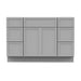 48" Polywood Bathroom Vanity Cabinet without Top - 6 Drawers & 3 Doors - HomeBeyond