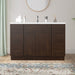 48" Polywood Bathroom Vanity Cabinet without Top - 6 Drawers & 3 Doors - HomeBeyond