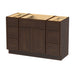 48" Polywood Bathroom Vanity Cabinet without Top - 6 Drawers & 3 Doors - HomeBeyond