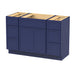 48" Polywood Bathroom Vanity Cabinet without Top - 6 Drawers & 3 Doors - HomeBeyond