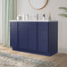48" Polywood Bathroom Vanity Cabinet without Top - 6 Drawers & 3 Doors - HomeBeyond