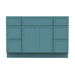 48" Polywood Bathroom Vanity Cabinet without Top - 6 Drawers & 3 Doors - HomeBeyond
