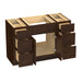 48" Polywood Bathroom Vanity Cabinet without Top - 6 Drawers & 3 Doors - HomeBeyond