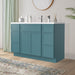 48" Polywood Bathroom Vanity Cabinet without Top - 6 Drawers & 3 Doors - HomeBeyond