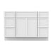 48" Polywood Bathroom Vanity Cabinet without Top - 6 Drawers & 3 Doors - HomeBeyond