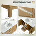 48" Single Sink Bathroom Vanity with Engineered Marble Top - HomeBeyond